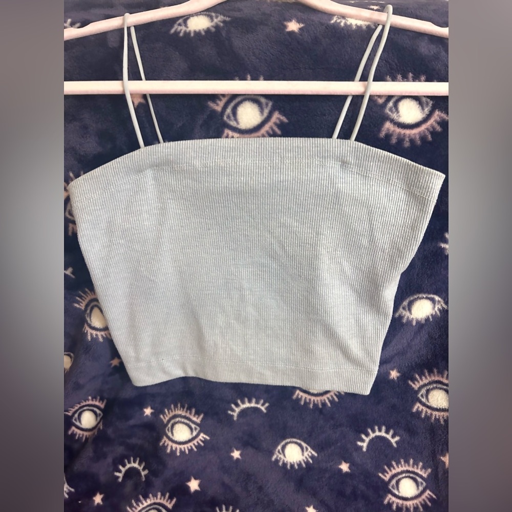 light blue american eagle top xs